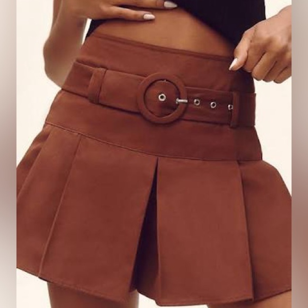 NWT Anthropologie Maeve Belted Skort Size 12